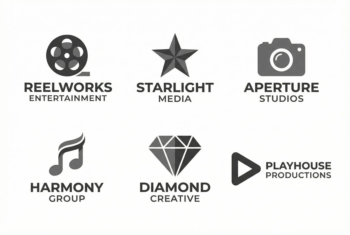 大师兄合作影视品牌Logo墙